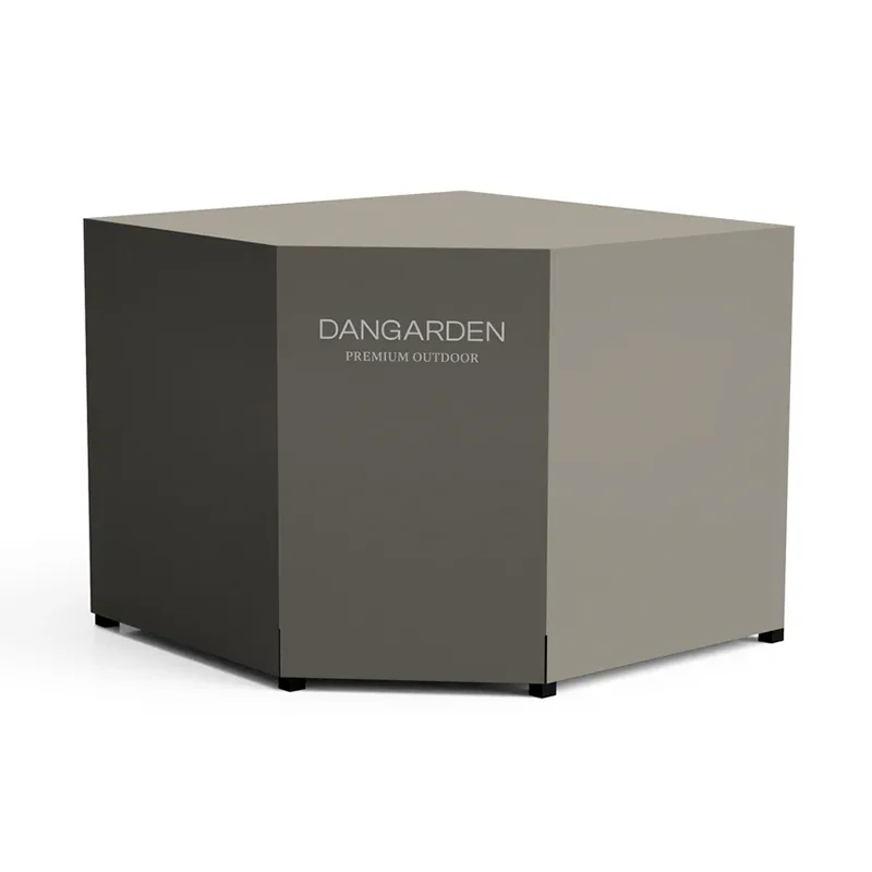 Bézs színű kültéri szekrény vízálló burkolata