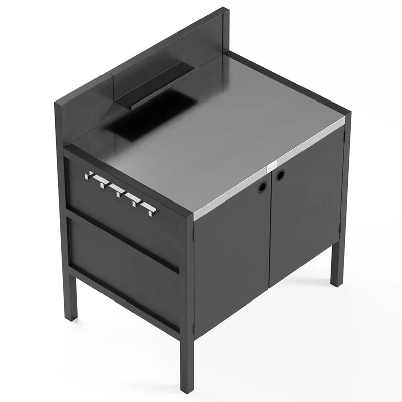 Kétajtós kültéri konyhaszekrény