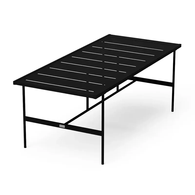 Kültéri téglalap alakú étkezőasztal